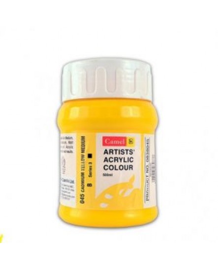 ARTISTS ACRYLIC COLOUR - CADMIUM YELLOW MEDIUM