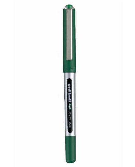 UNIBALL PEN - EYE MICRO ROLLER PEN - GREEN (BOX OF 12 PIECES)