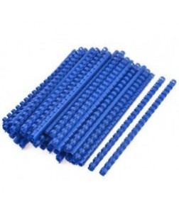 DELUXE PLASTIC BINDING RING 18 MM BLUE BOX OF 100 - 17818-BE
