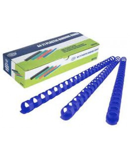 BINDING RINGS 8MM BLUE BOX OF 100 PCS - 17808-BE