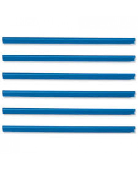 PLASTI C SPINE BINDING BAR 6MM , BLUE - PSBB06BL