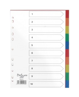 DELUXE AMT COLOUR DIVIDER 1 TO 10 W/N PKT OF 25 PCS - 49410