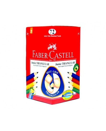 FABER CASTELL -  JUNIOR TRIANGULAR COLOUR PENCILS