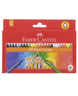 FABER CASTELL - Wax Crayons (Box of 24 Nos.)