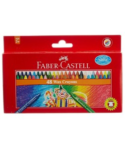 FABER CASTELL - Wax Crayons (Box of 48 Nos.)