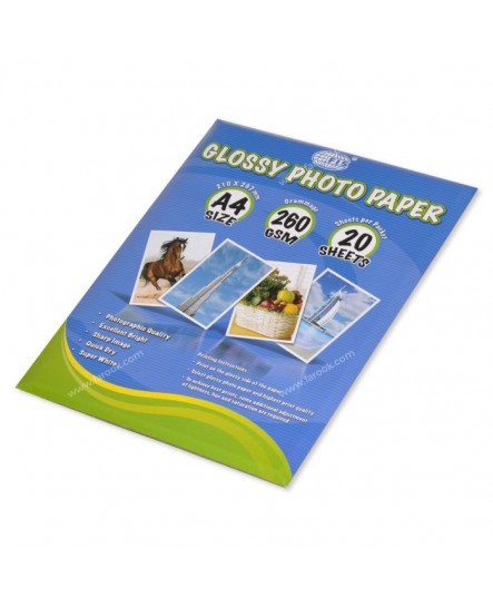 FIS 260GSM GLOSSY PHOTO PAPER