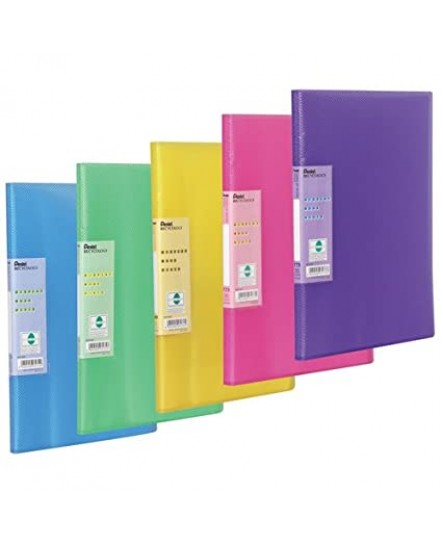 VIVID DISPLAY BOOK 20 POCKET ASSORTED COLOUR - 5036