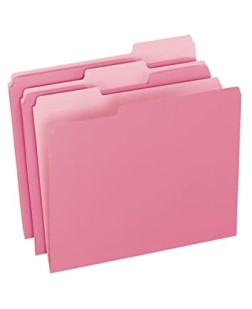 PLASTIC FILE [ FOLDER FILE - HIGH QUALITY] - PINK - D2576-PK