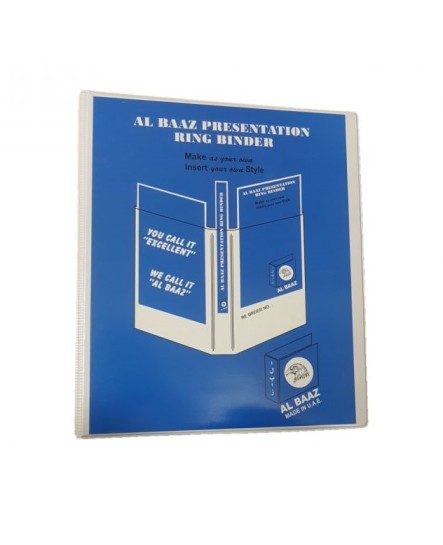 AL BAAZ 405 A4 SIZE RING BINDER - 40MM 4RING