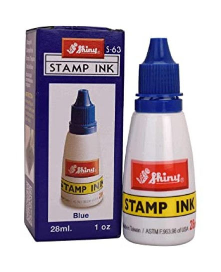 SHINY STAMP PAD INK BLUE 28ML