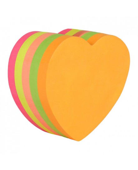 SDF9286 STICKY NOTES HEART SHAPE 250SHEET