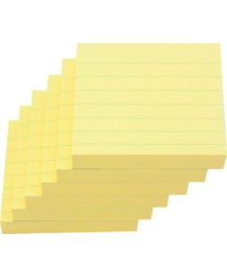 PT SN65401 3X3 RULLED - PARTNER YELLOW STICKY NOTES RULLED 3X3