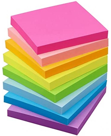 PT SN6439 3X3 NEON - PARTNER FLOURESCENT STICKY NOTE 3X3 75MM