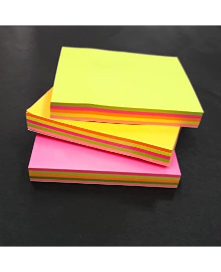 PT SN65439 PARTNER FLOURESCENT STICKY NOTE 3X3 4 COLOURS