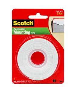 SCOTCH MOUNTING TAPE 2.54CMX1.52MM RED