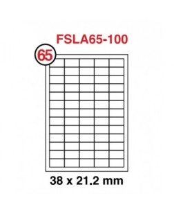 FSLA65-100 FIS MULTIPURPOSE WHITE LABEL NO. 65 PACK OF 100