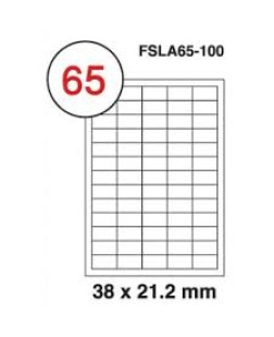 FSLA65-100 FIS MULTIPURPOSE WHITE LABEL NO. 65 PACK OF 100