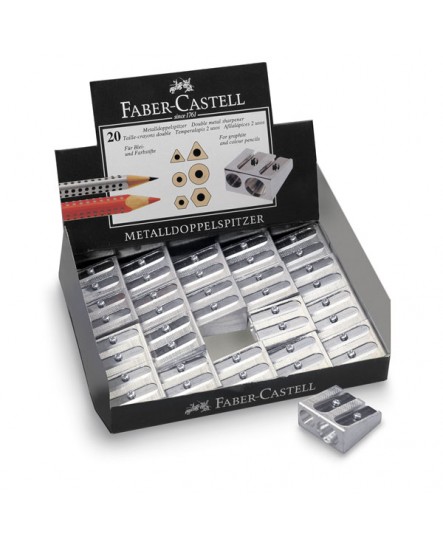 FABER CASTELL - DOUBLE HOLE METAL SHARPNER